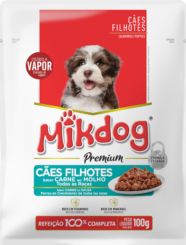 Alimento de Perro húmedo Mikdog Premium Cachorros 100g