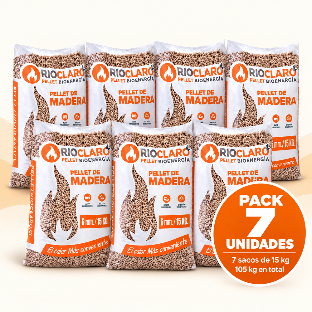 Pellet de Madera 7 sacos x 15k