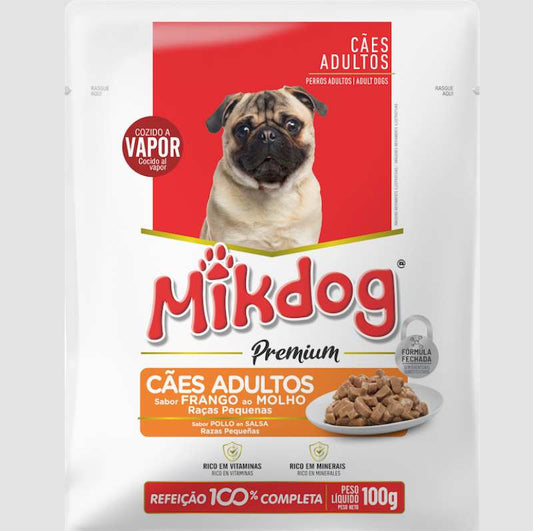 Alimento de Perro húmedo Mikdog Premium razas pequeñas 100g