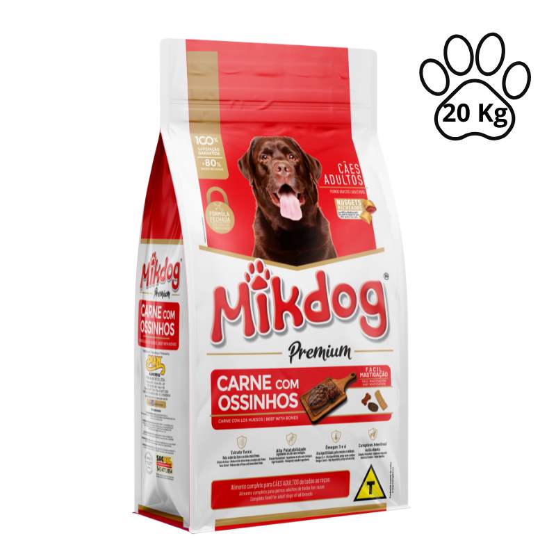 Alimento seco Mikdog Adulto con carne