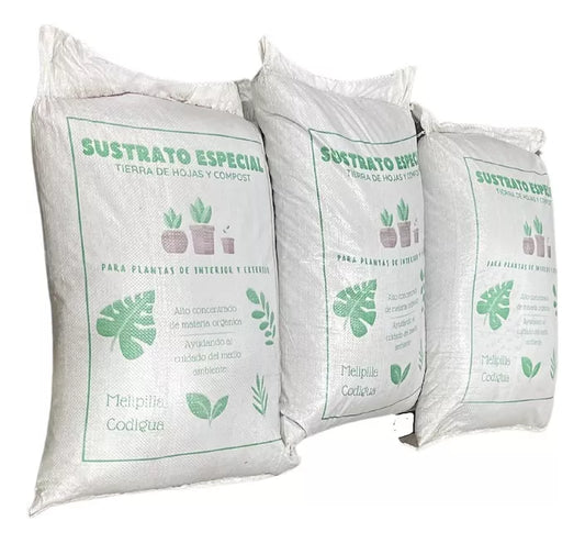 Tierra De Hoja Premium Sustrato 40 Litros X 3 Sacos