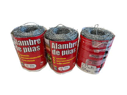 Pack Alambre Púas 3 Rollos 16x275m